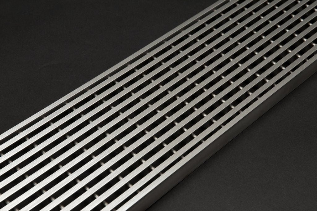 Stainless steel Heelguard entry mat with close-bar walking surface