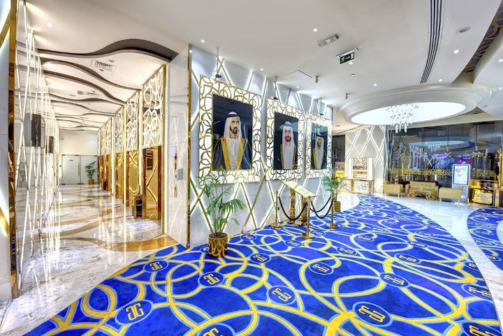 Gevora Hotel Dubai: 8K Mirror Stainless Steel Interior Metalwork