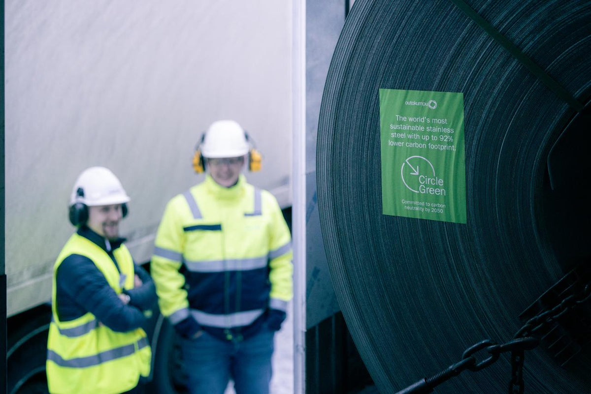 Outokumpu Circle Green stainless steel slabs