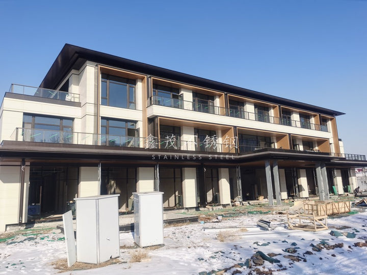 Cangzhou Luxury Residence: Steel Honeycomb Facade, Canopy and Soffits