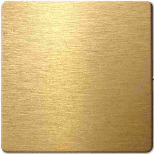 Fine sand-textured brass gold matte finish