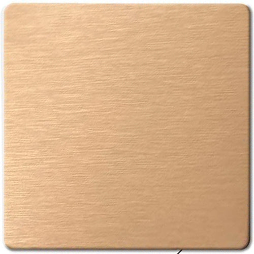 Matte rose gold with fine sand texture