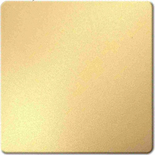 Sandblasted brass gold matte finish
