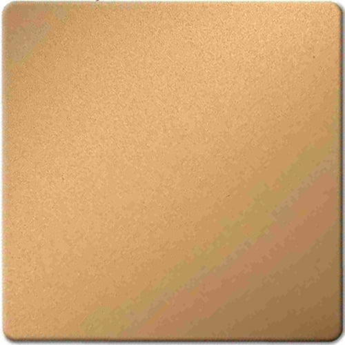 Sandblasted yellow rose gold matte finish