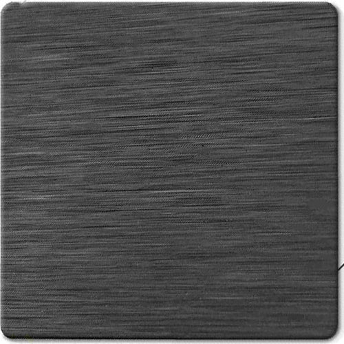 Satin black matte finish