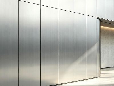 Brushed / hairline stainless steel finish
