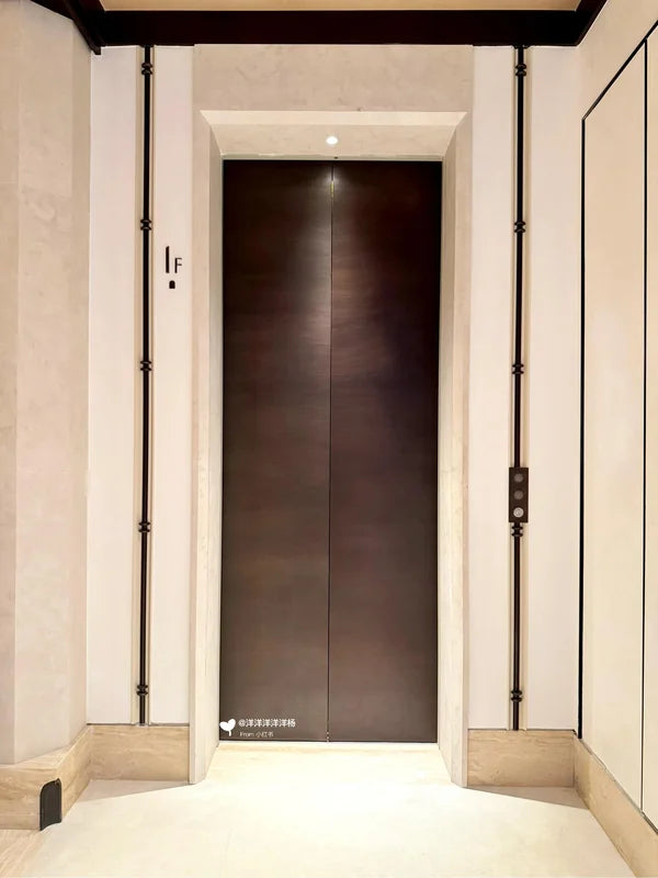 Single dark metal elevator door for custom Xinmao Metal elevator design