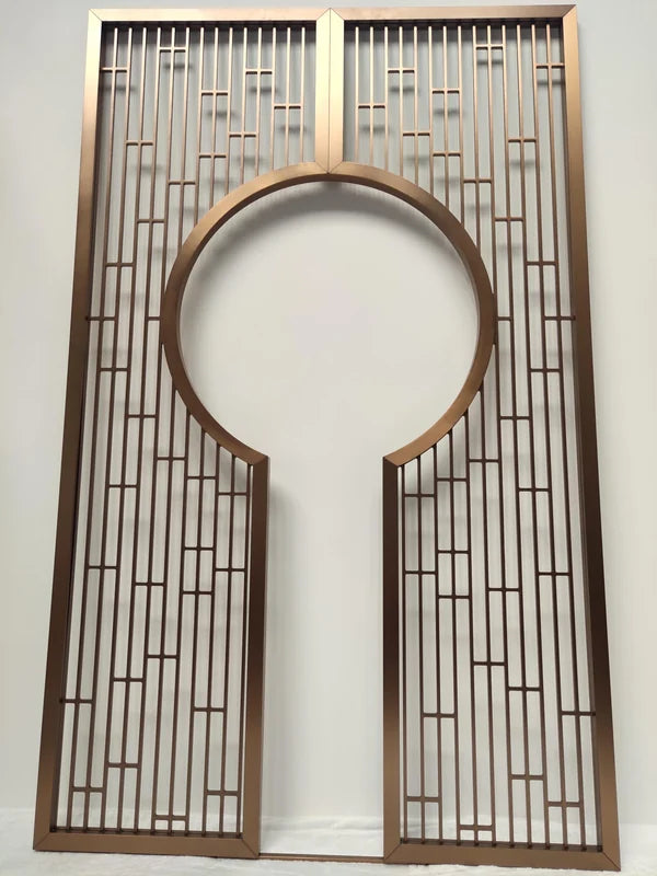 Overall workshop view of oriental grille steel screen options