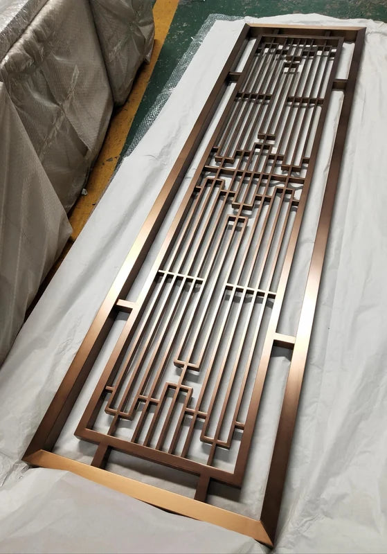Pattern detail of oriental grille steel screen options
