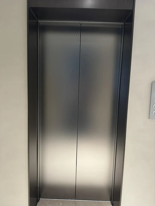 Satin Champagne Stainless Steel Elevator Door & Cabin Panels