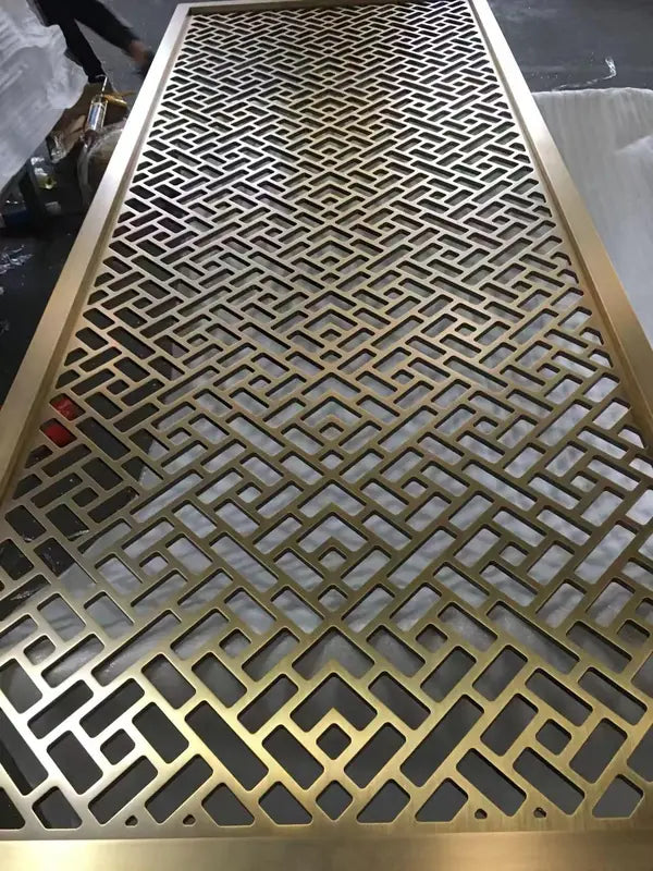 Close detail of Custom Decorative stainless steel Pattern Screens