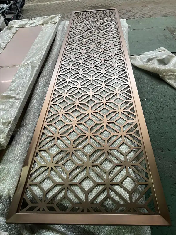 Overall view of Bronze Architectural Geometric stainless steel Screens
