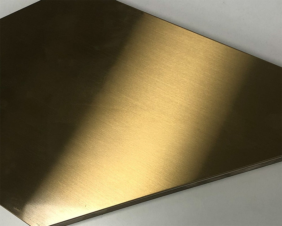 PVD stainless steel finish sample