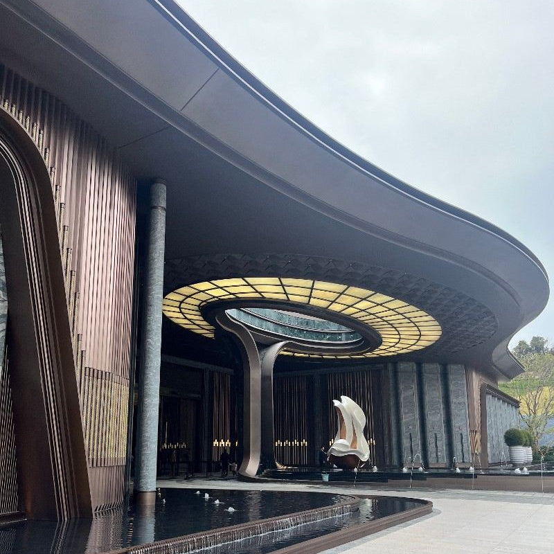 Architectural stainless steel facade system