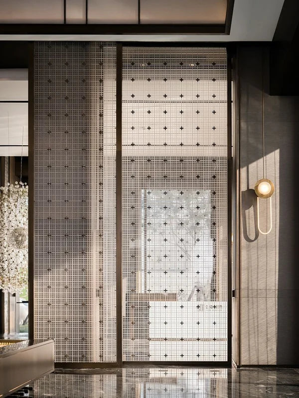 Bronze Fine-Mesh Stainless Steel Screens for Lobby Entrances