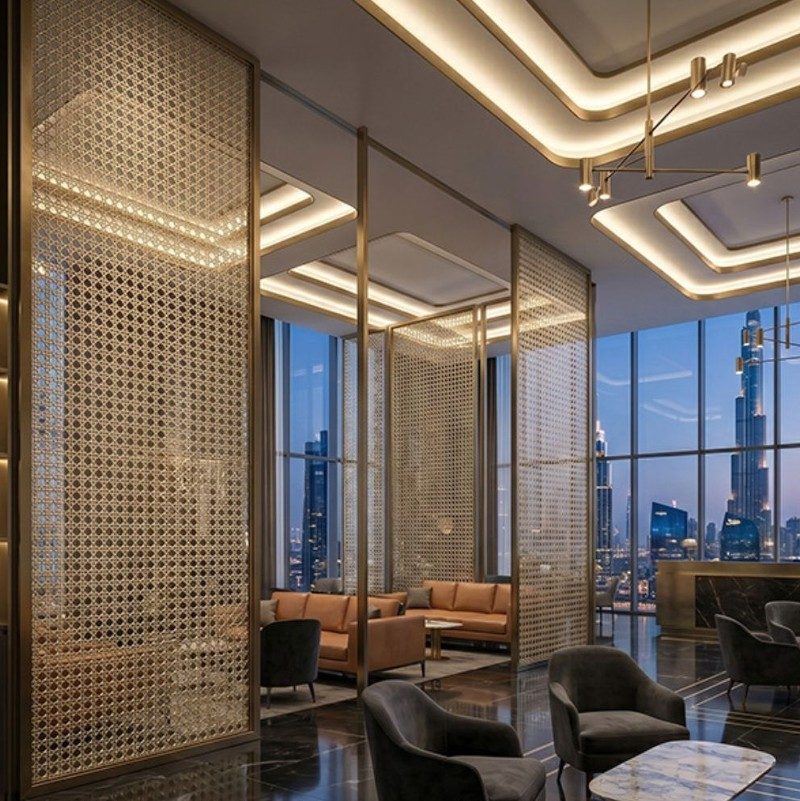 Custom stainless steel screen and partition system