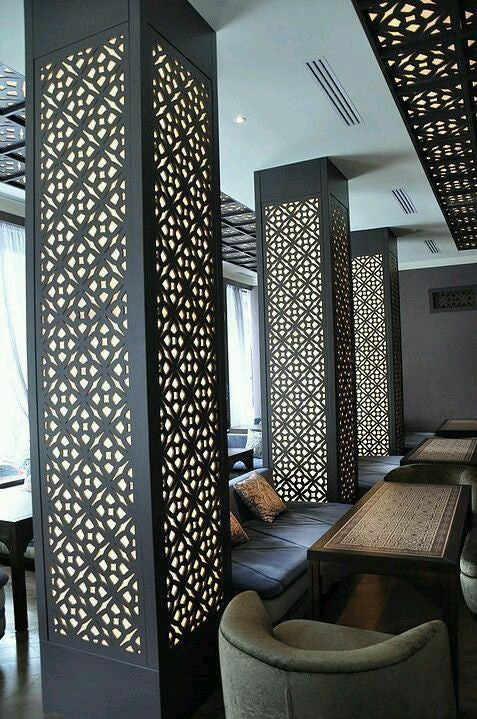xinmaometal-black-stainless-steel-laser-cut-partition-restaurant