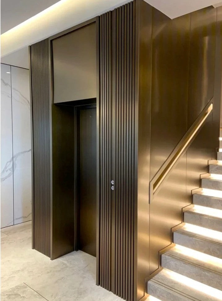 Decorative Patterned Stainless Steel Elevator Lobby Cladding