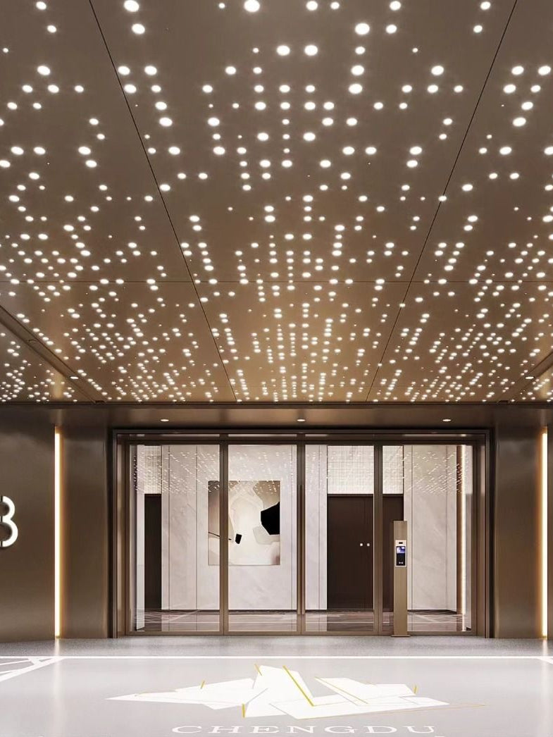 xinmaometal-bronze-perforated-stainless-steel-ceiling-lobby
