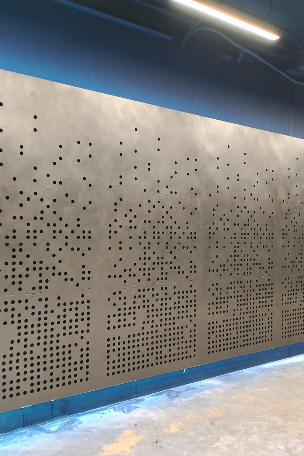 xinmaometal-bronze-perforated-stainless-steel-wall-cladding-corridor