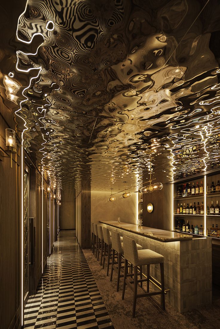 xinmaometal-bronze-water-ripple-stainless-steel-ceiling-bar