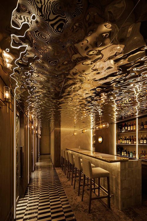 xinmaometal-bronze-water-ripple-stainless-steel-ceiling-bar