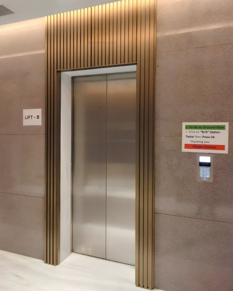Gold and Copper Stainless Steel Elevator Door Frames