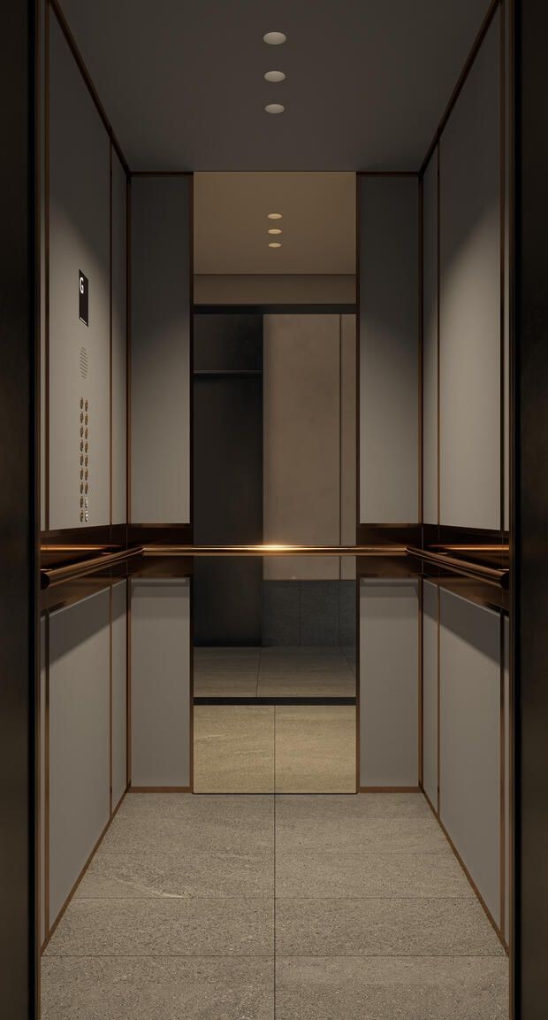 xinmaometal-dark-bronze-stainless-steel-elevator-cabin-mirror
