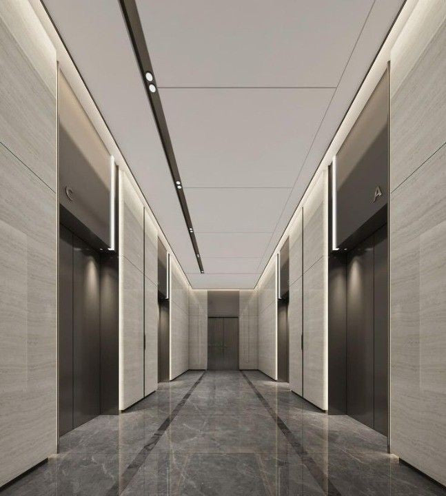 xinmaometal-dark-bronze-stainless-steel-elevator-lobby-hall
