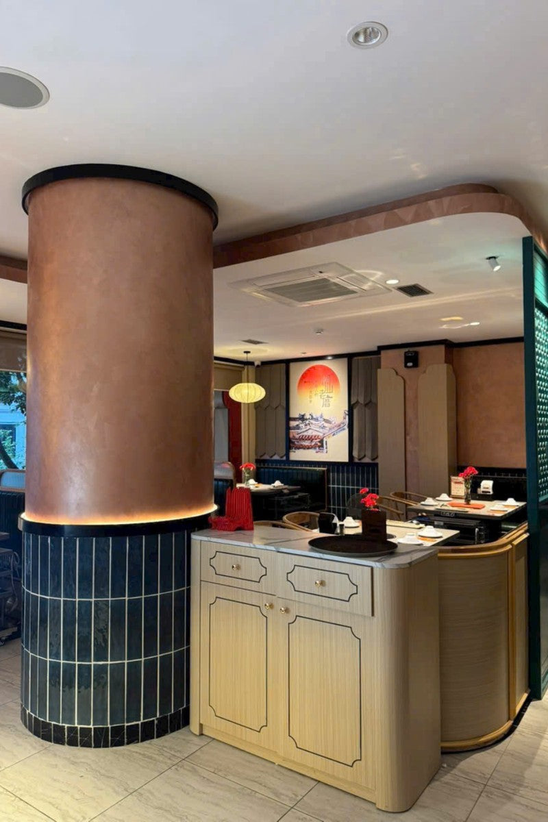 xinmaometal-earth-brown-stainless-steel-column-restaurant