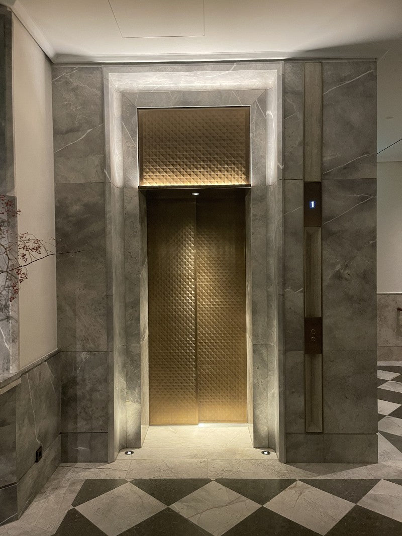 xinmaometal-gold-textured-stainless-steel-elevator-door