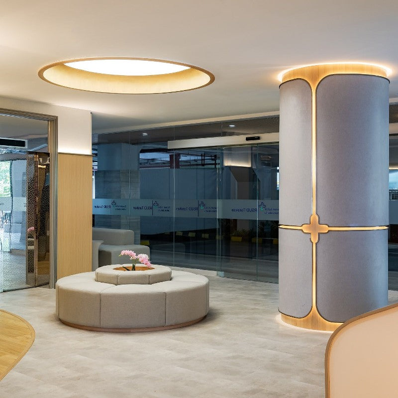 xinmaometal-pearl-white-stainless-steel-column-lobby