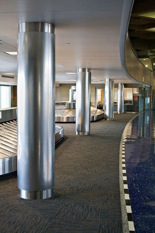 xinmaometal-silver-brushed-stainless-steel-column-airport