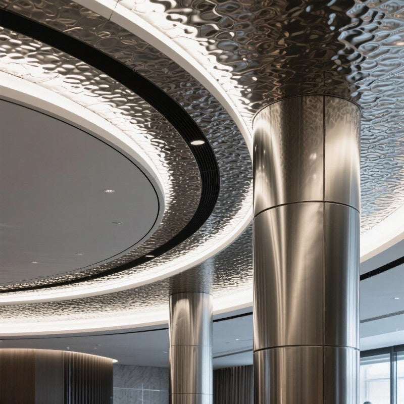 xinmaometal-silver-brushed-stainless-steel-column-interior