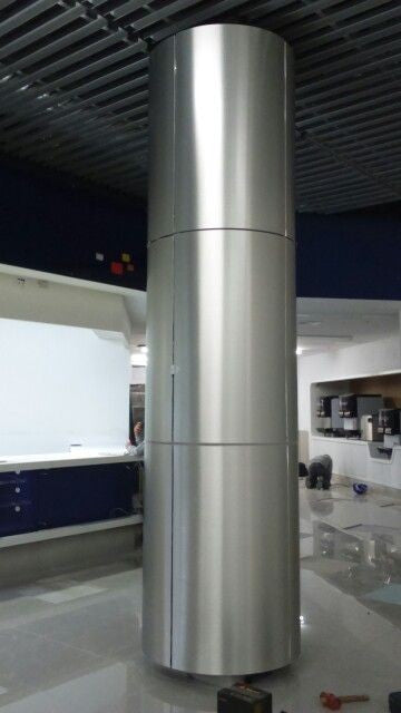 xinmaometal-silver-brushed-stainless-steel-column-public-interior