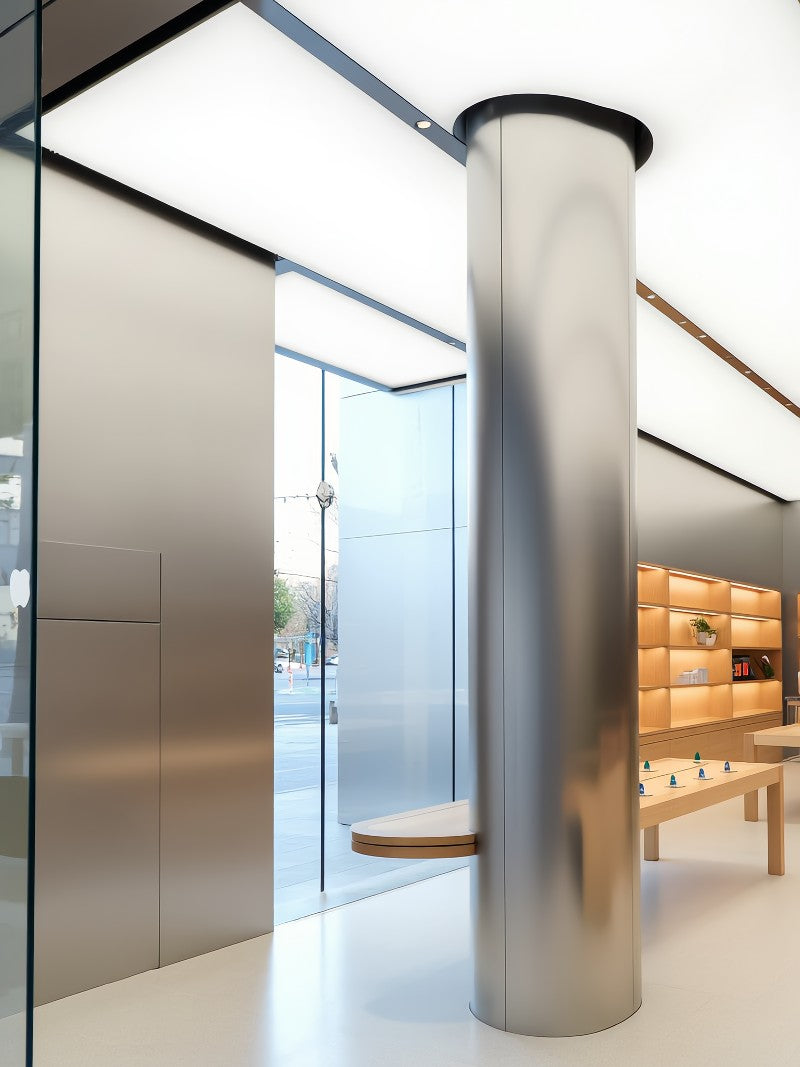 xinmaometal-silver-satin-stainless-steel-column-retail-store