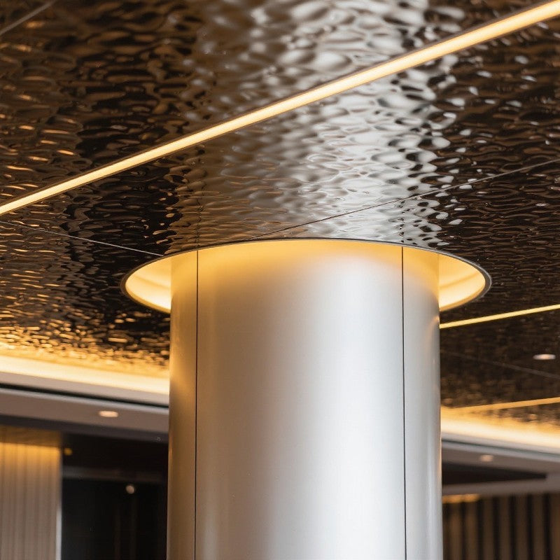 xinmaometal-silver-stainless-steel-column-ceiling-detail