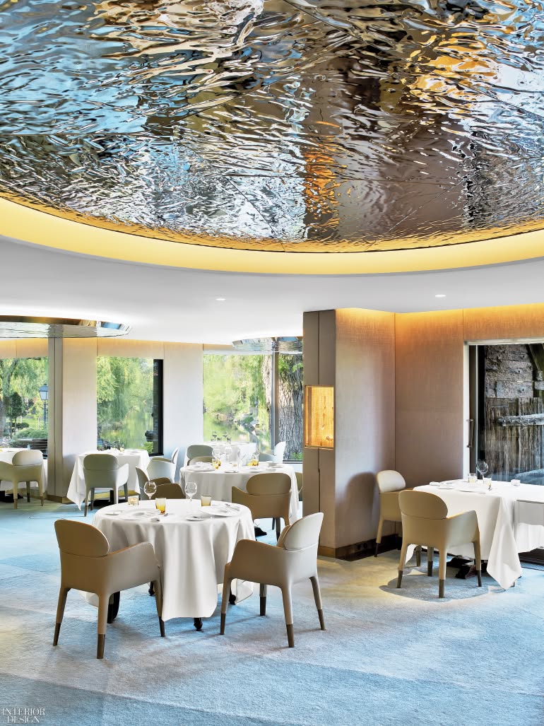 xinmaometal-silver-water-ripple-stainless-steel-ceiling-restaurant-dining