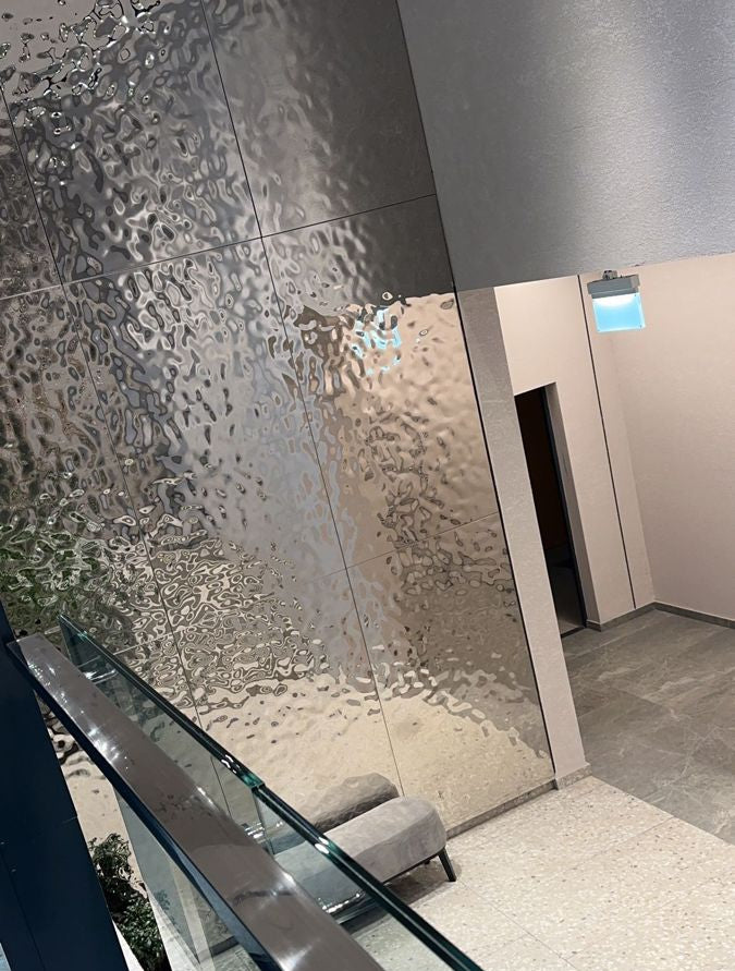 xinmaometal-silver-water-ripple-stainless-steel-wall-cladding-stairwell